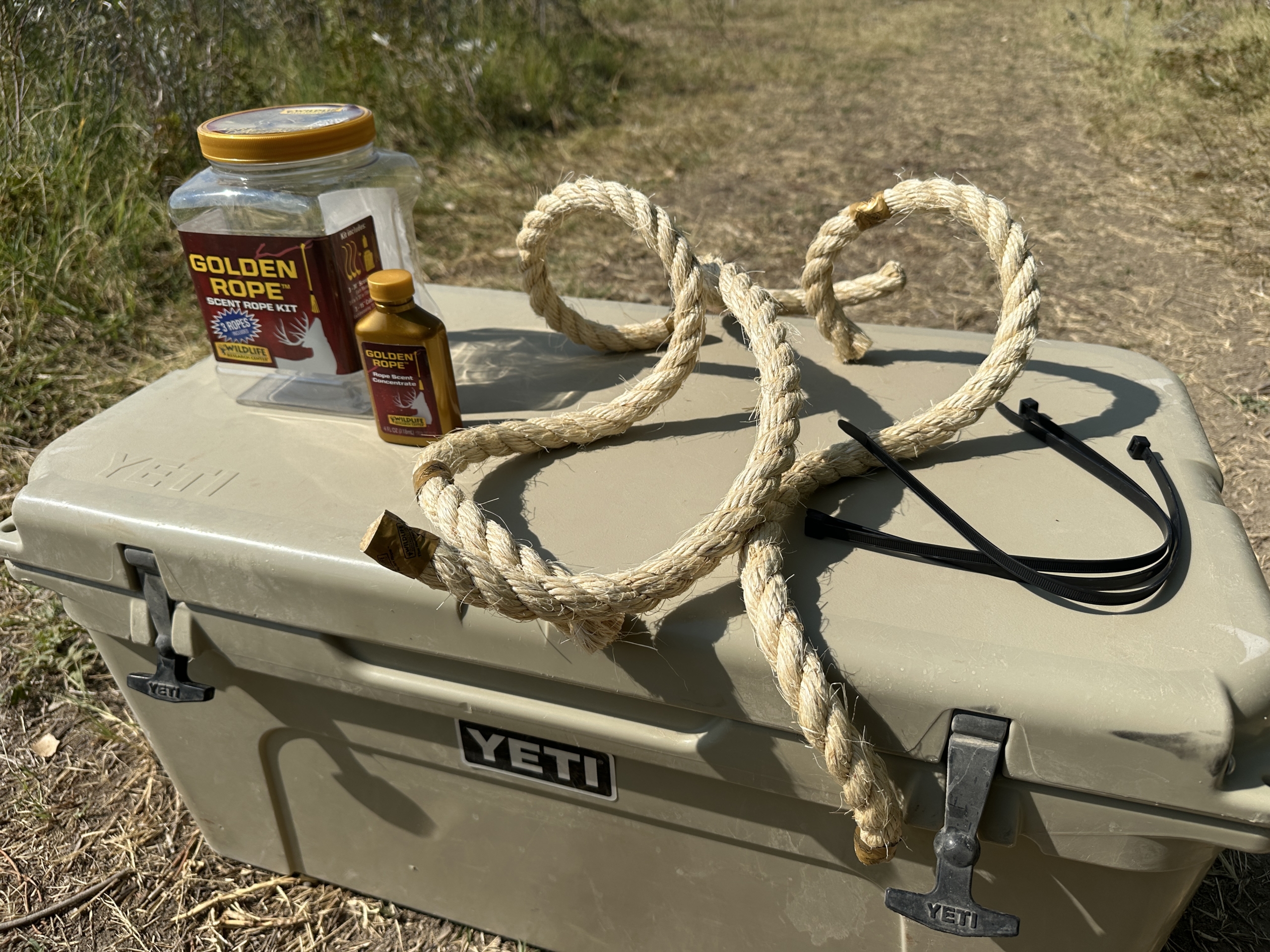Mock Scrape 101 Using Wildlife Research Center's Golden Rope Scent Rope Kit