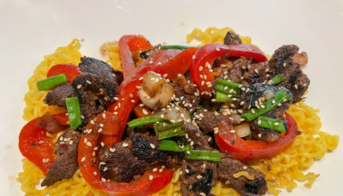 Duck Pepper Steak With Noodles